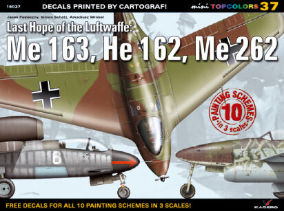 15037-Last Hope of the Luftwaffe: Me 163, He 162, Me 262 (decals)
